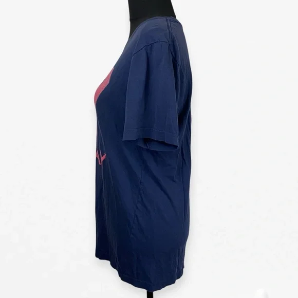 Vintage retro grunge Navy Blue T-Shirt H77 Murray Graphic tee shirt T-shirt M - Picture 5 of 8